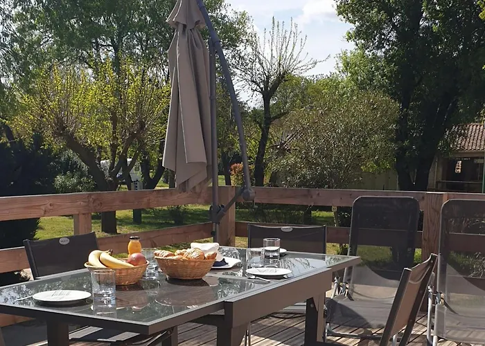 Mobil Sur Pilotis - Terrasse - Api-1-52-1058 Campingplatz